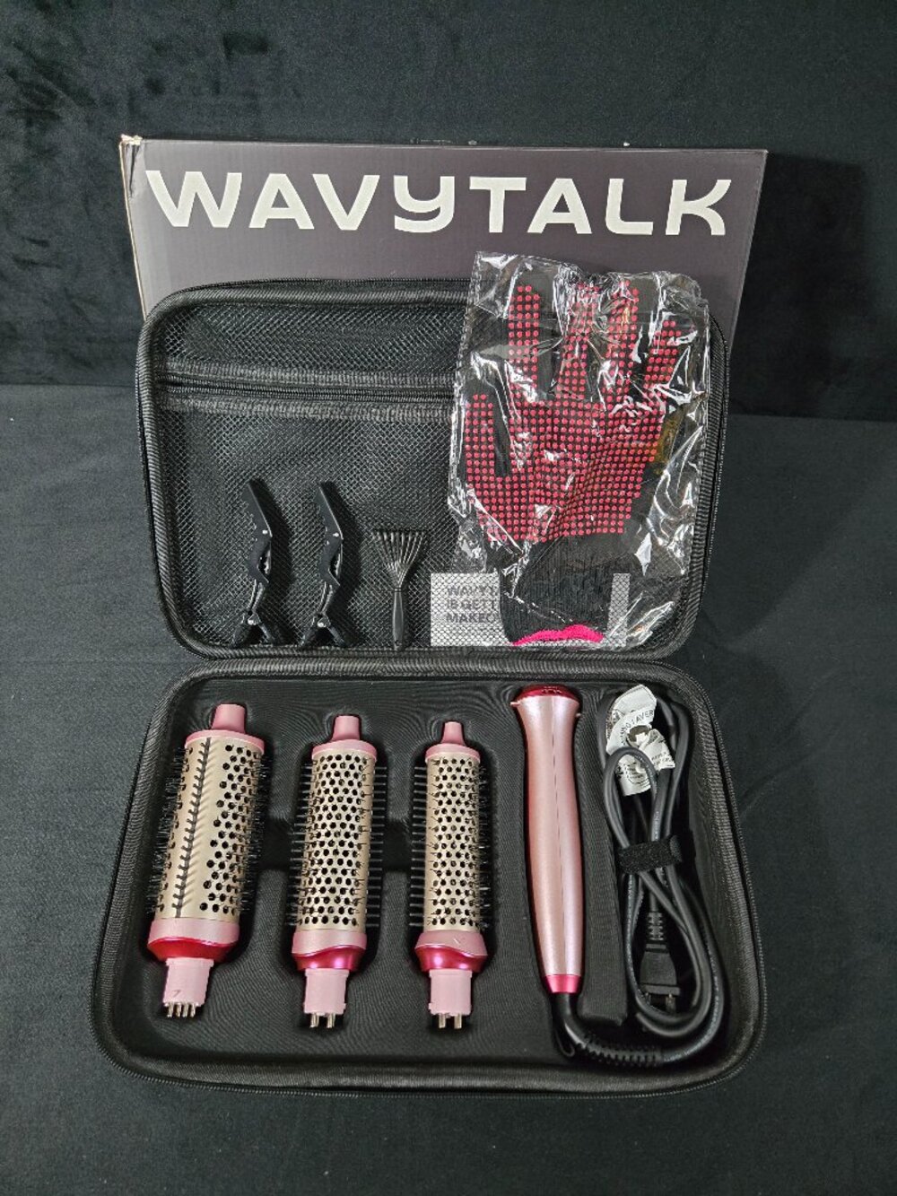 Wavytalk Heatwave Pro 3-Size Ionic Thermal Brush Set 330S NIB